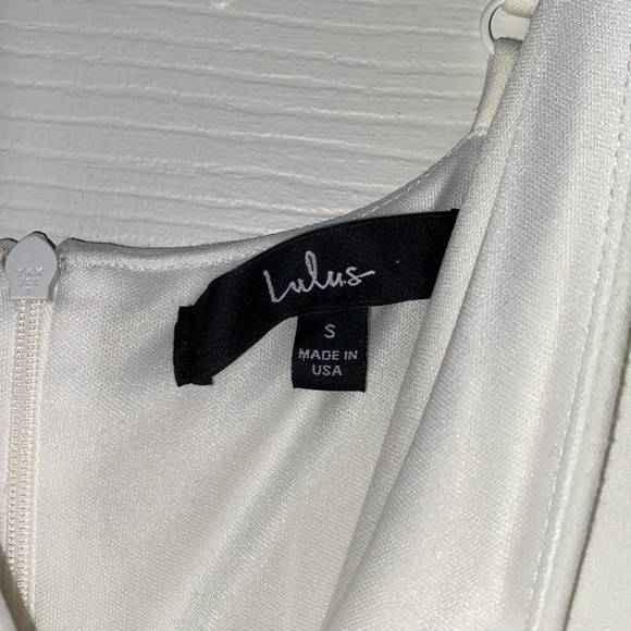 Lulus Formal White Ruffle Dress - Picture 6 of 8